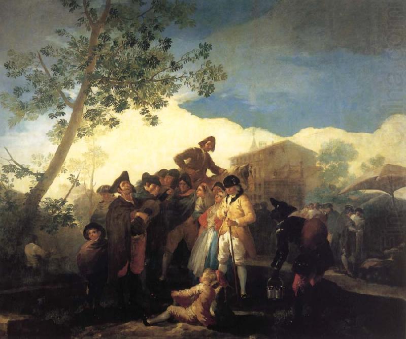 Francisco Goya Blind Guitarist china oil painting image